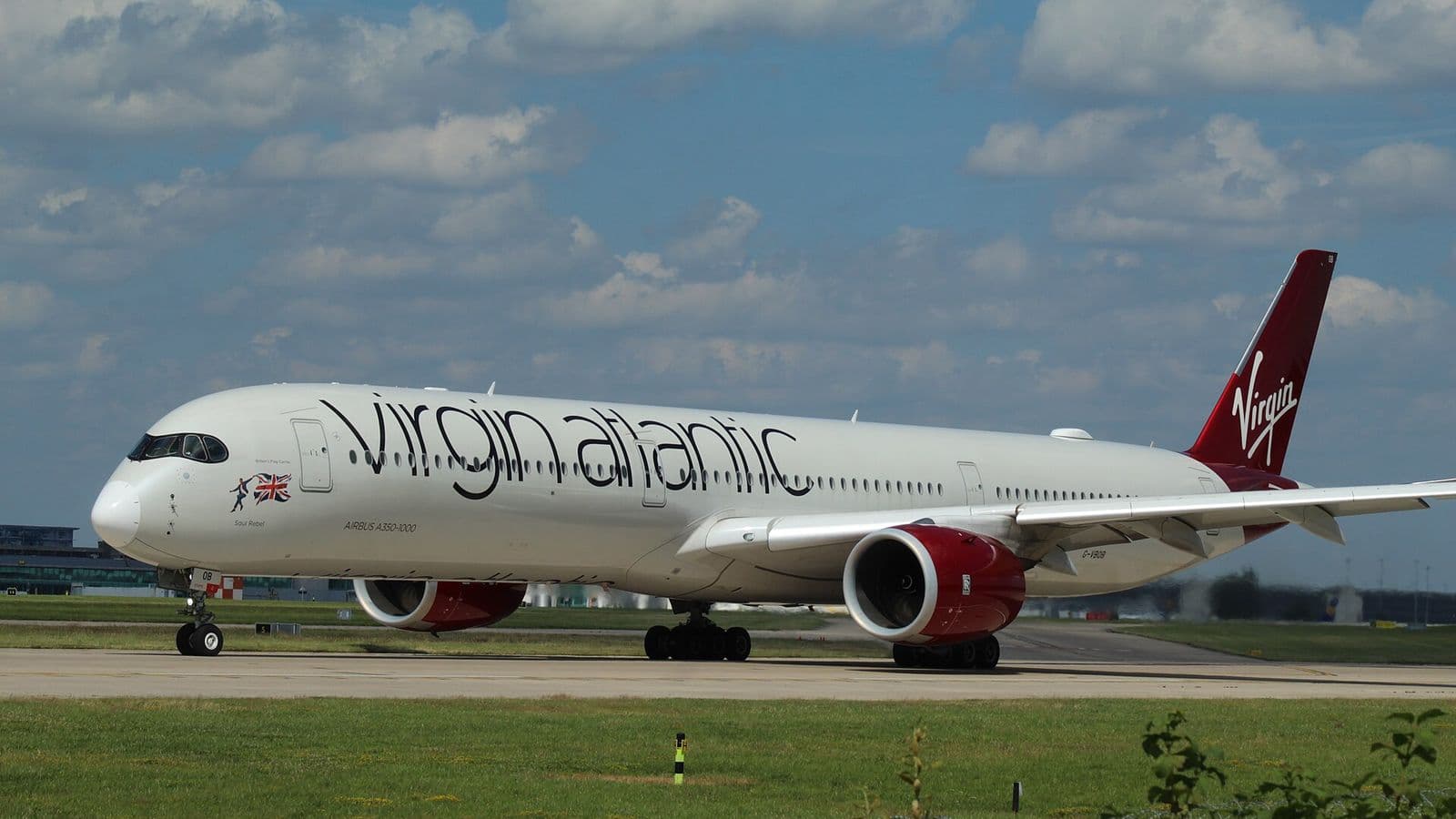 Airbus A350 de Virgin Atlantic au roulage